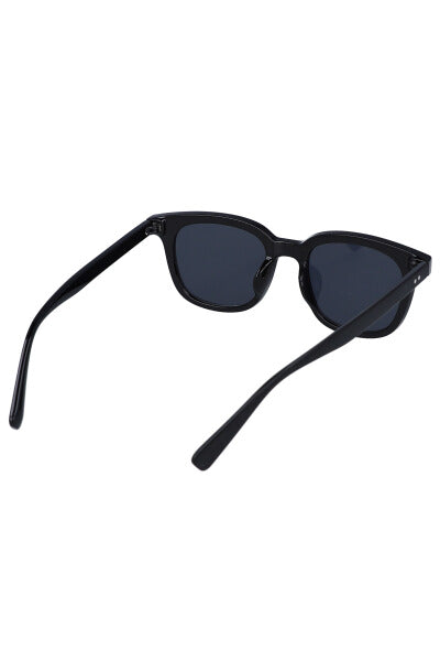 Retro round sun lenses BLACK