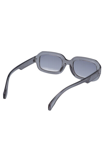 Lentes sol ovalados oversize GRIS