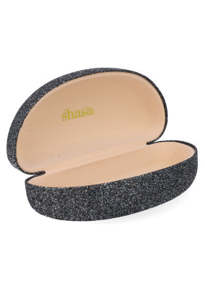 Estuche lentes glitter NEGRO