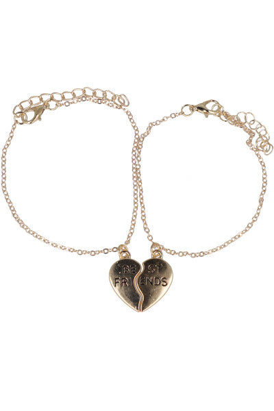 Duo Buff heart bracelets GOLD