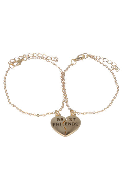 Duo Buff heart bracelets GOLD