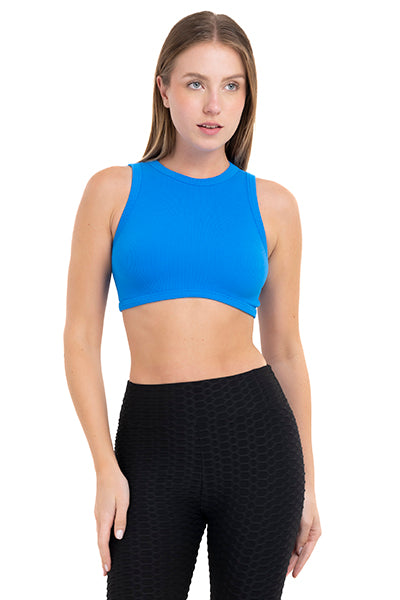 Top Crop Straps Electric blue