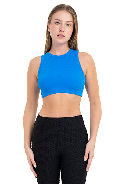 Top Crop Straps Electric blue