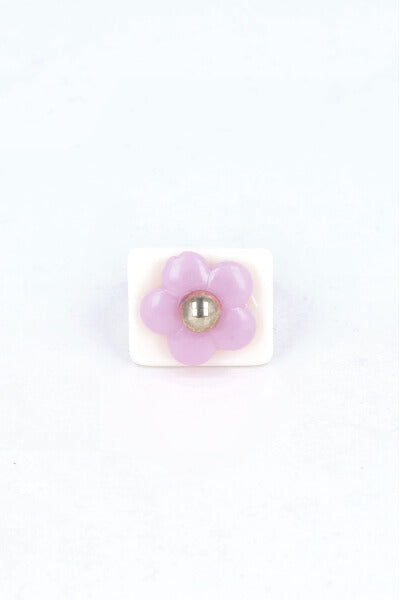 Flower ring WHITE