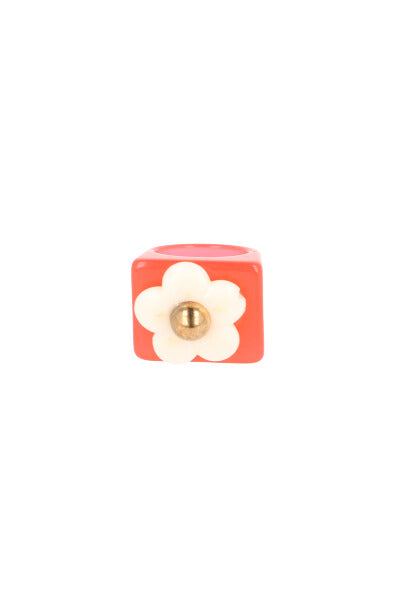 Flower ring RED