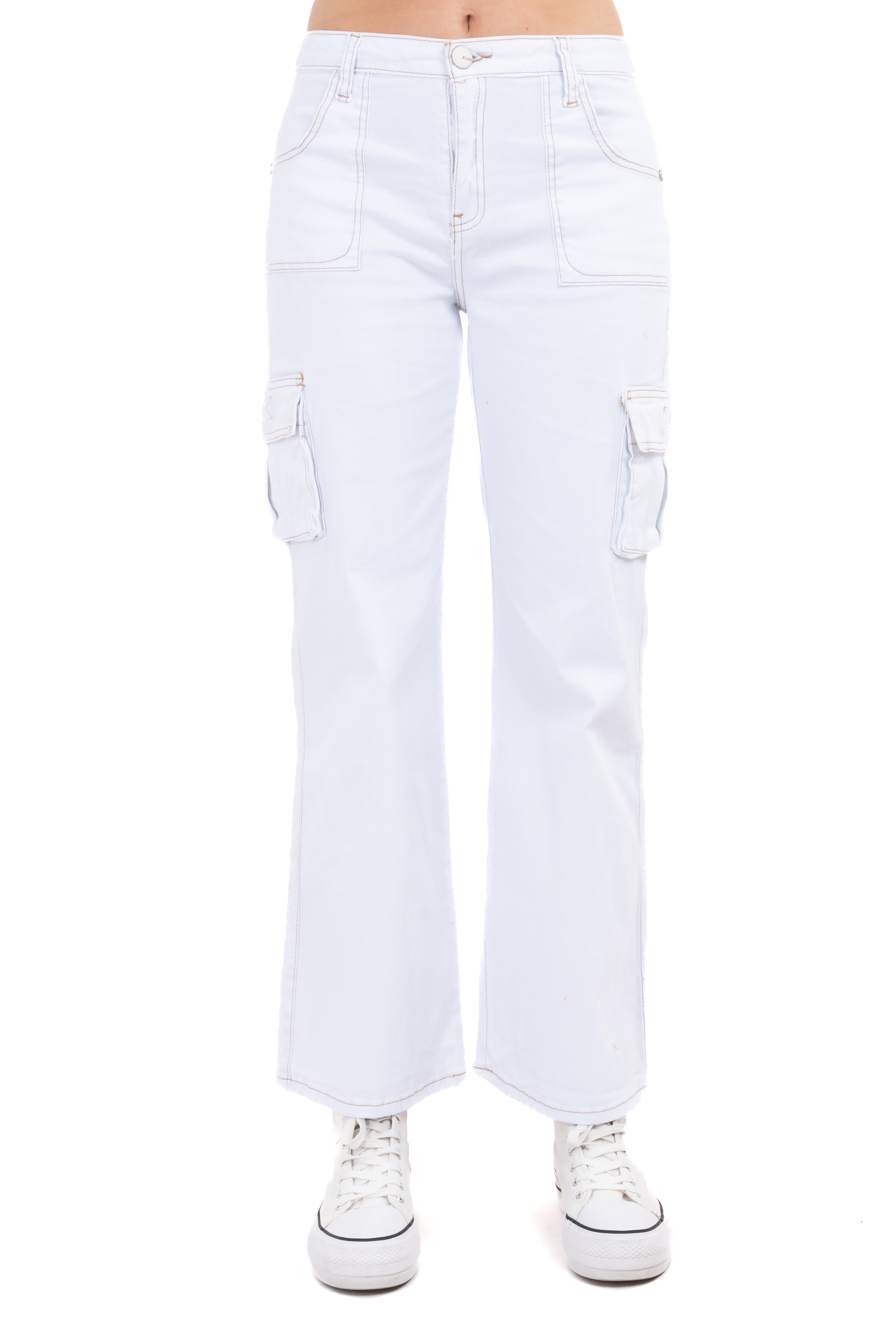 Jeans Wide Leg Light WHITE