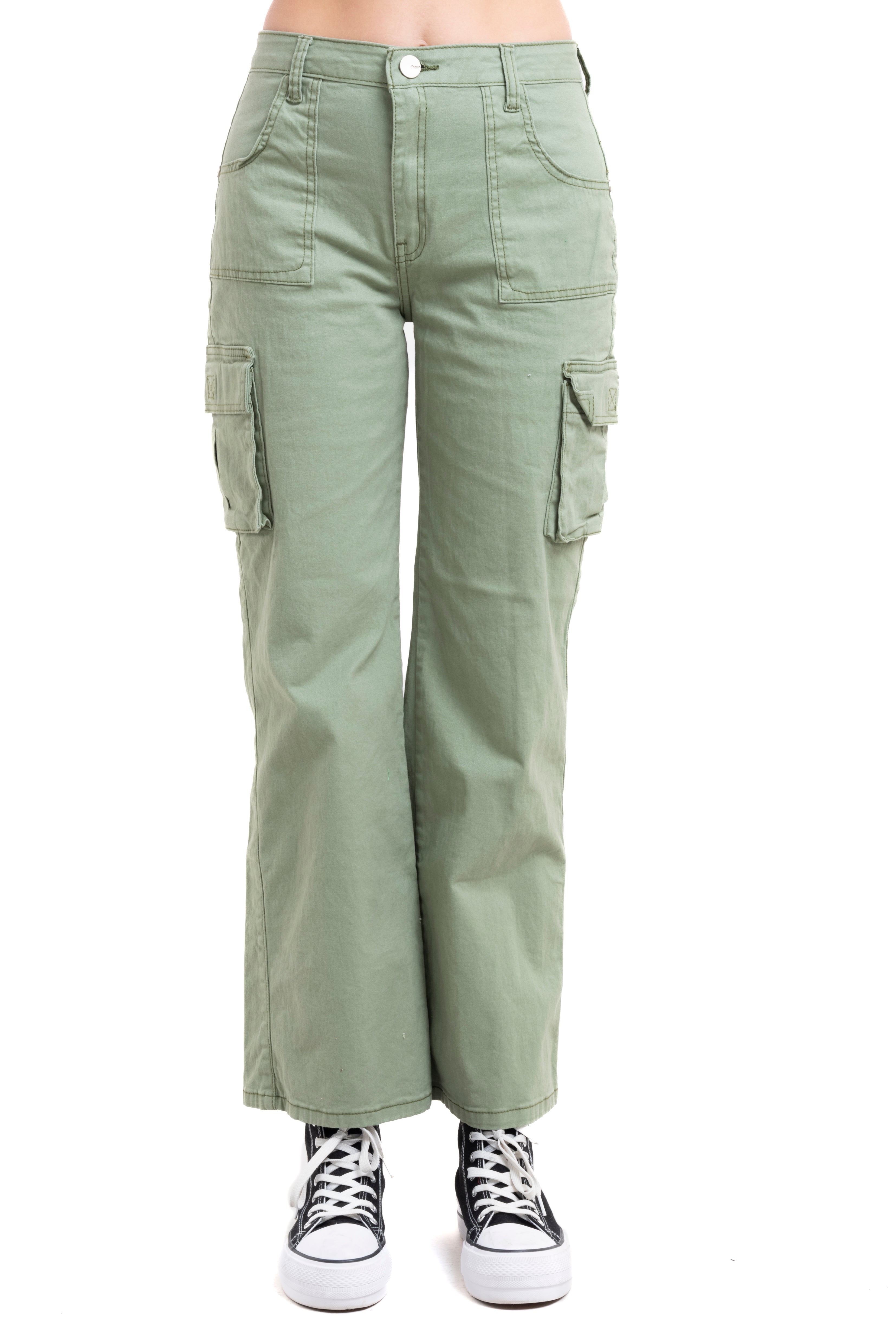 Jeans Wide Leg Light Light green