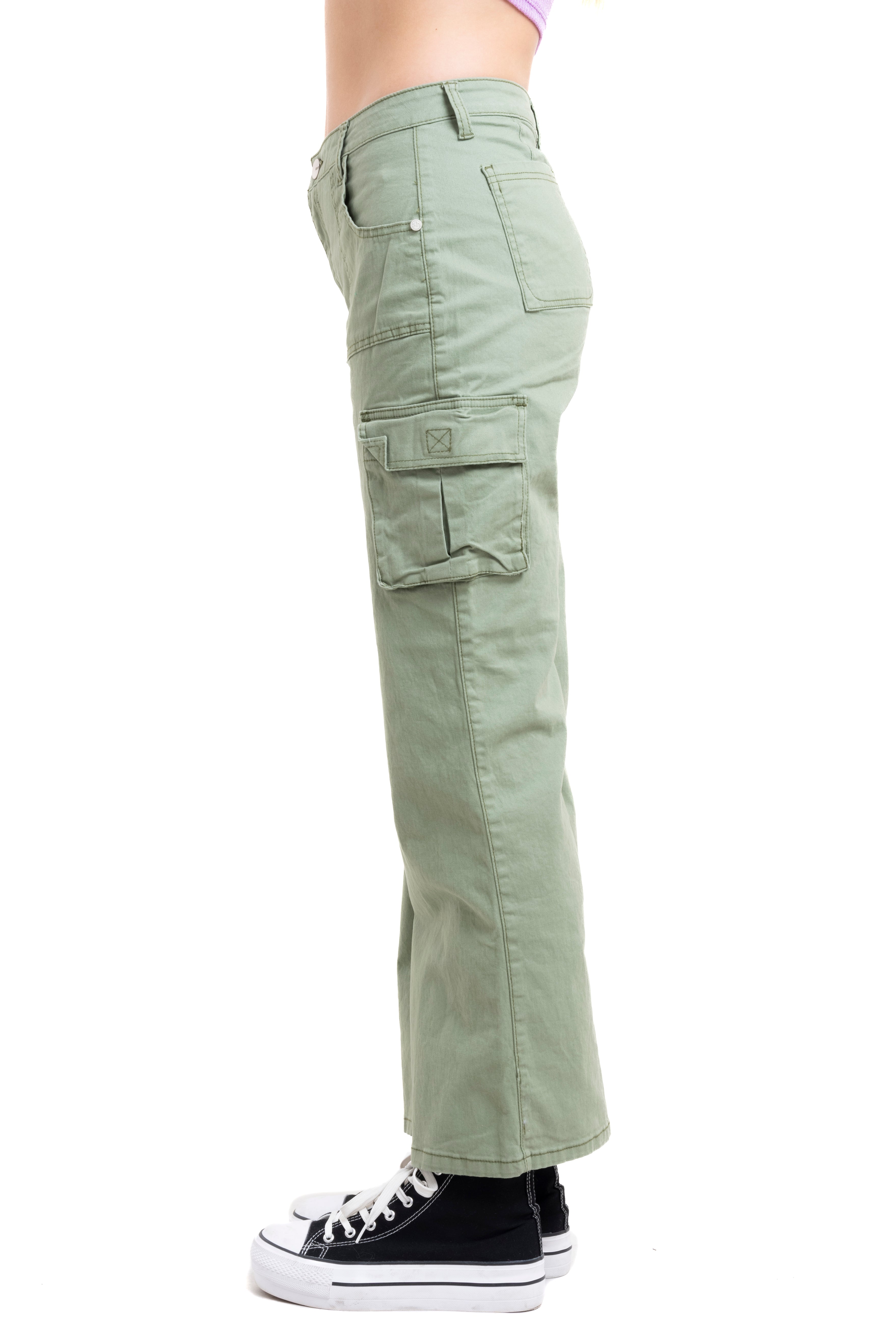 Jeans Wide Leg Light Light green