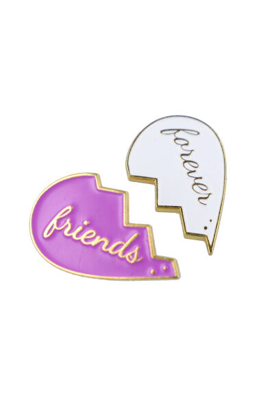 Set 2 pines corazón friends MORADO