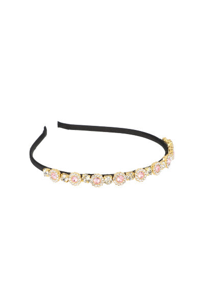 Crystal flower headband PINK