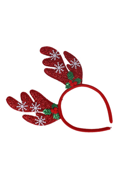 Diadema reno navideño ROJO