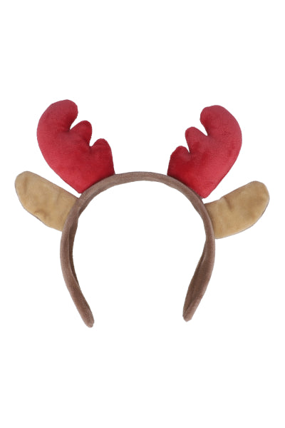 Teddy reindeer headband RED