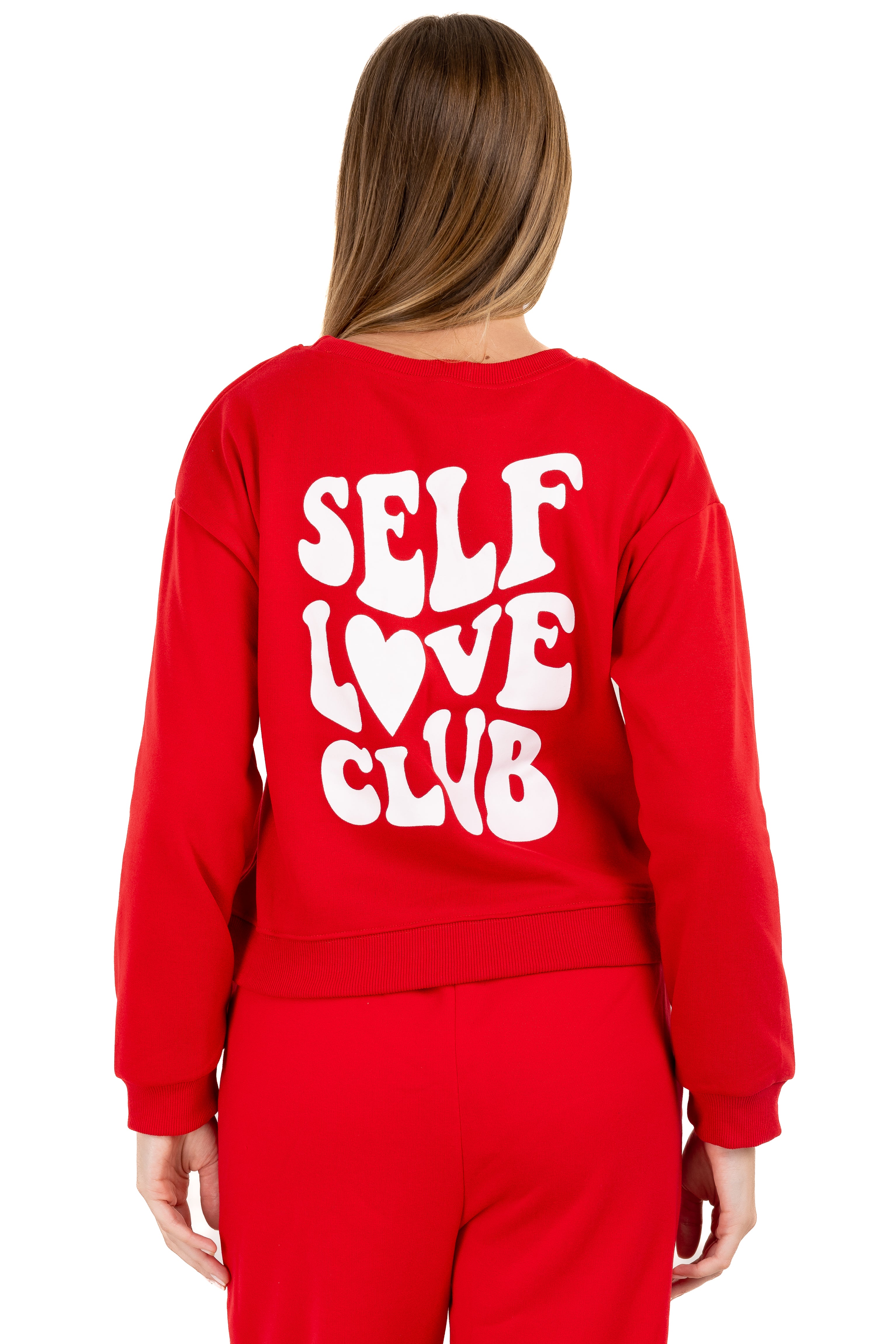 Self -Club Self Print Sweatshirt RED