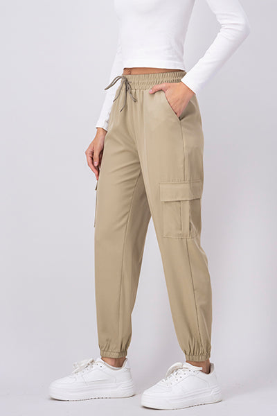 Pants monocolor bags bags Khaki