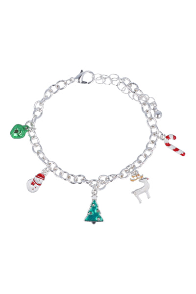 Christmas Charms bracelet SILVER