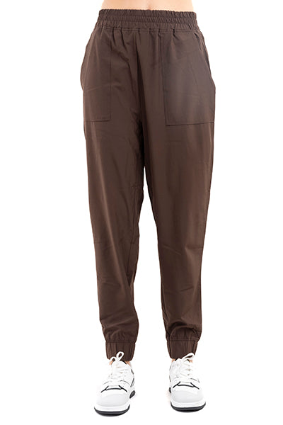 Pantalón jogger bolsillos maxi CHOCOLATE