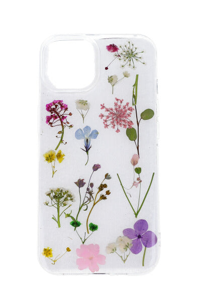 Funda flores reales encapsuladas i13 TRANSPARENTE