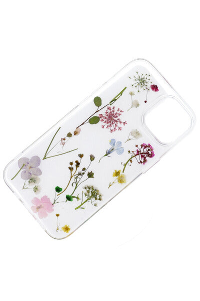 Funda flores reales encapsuladas i13 TRANSPARENTE