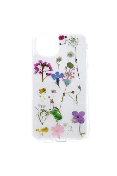 funda cel i11/xr flor real TRANSPARENTE