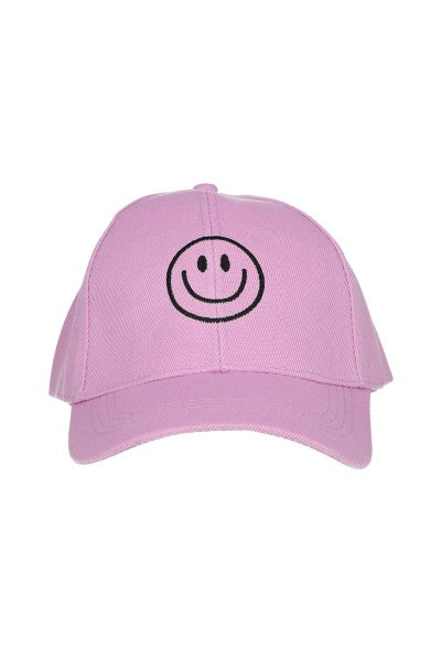 Gorra bordado carita feliz LAVANDA