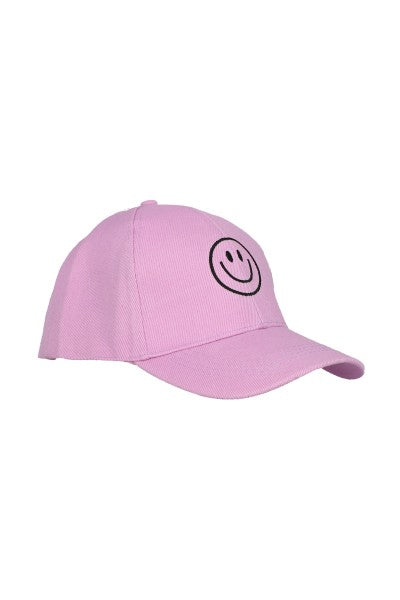 Gorra bordado carita feliz LAVANDA