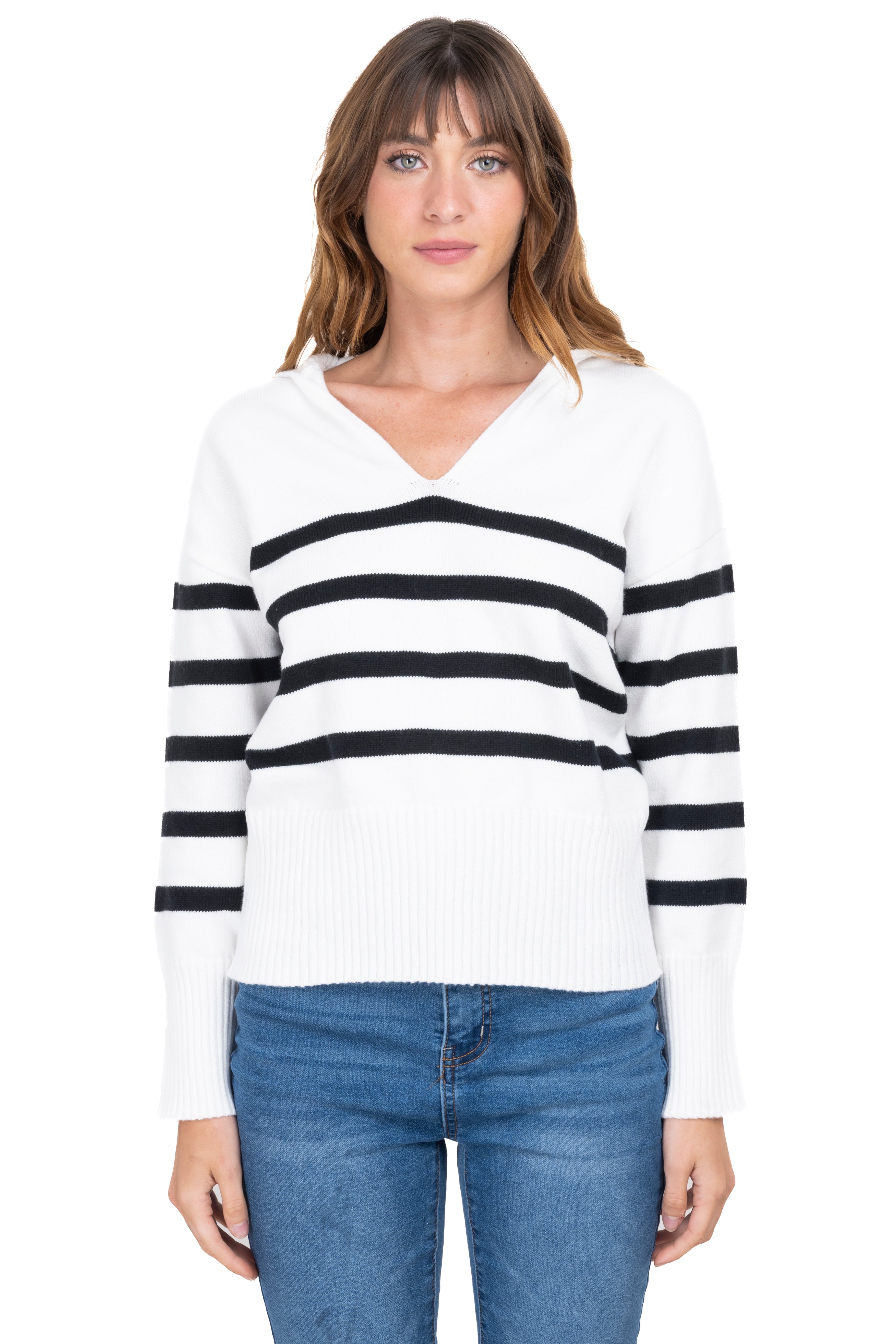 COLO COLL SWEEP White black
