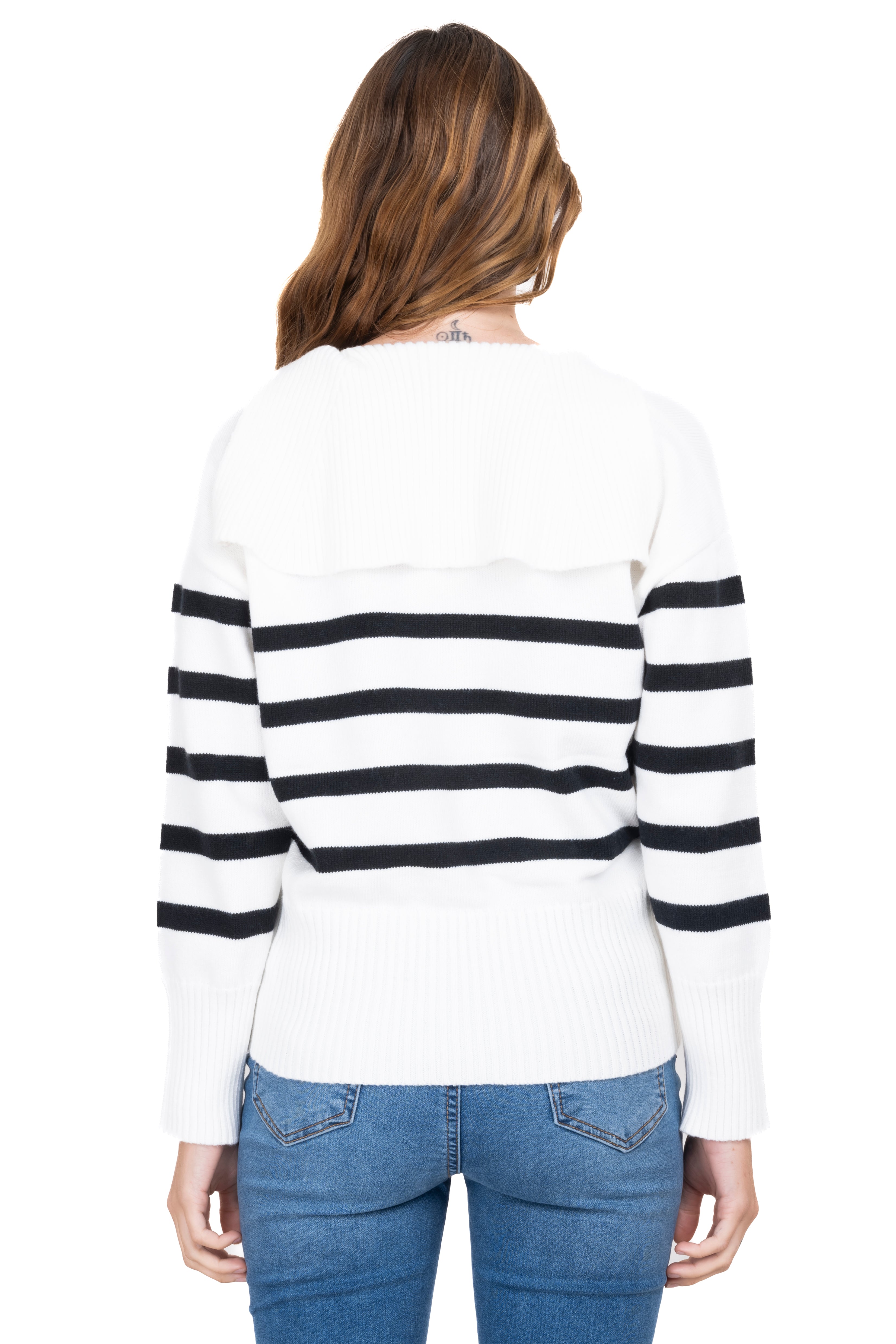 COLO COLL SWEEP White black