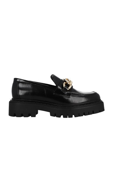 Loafers chunky cadena NEGRO