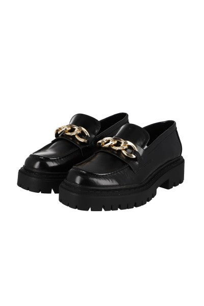 Loafers chunky cadena NEGRO