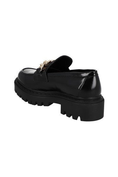 Loafers chunky cadena NEGRO