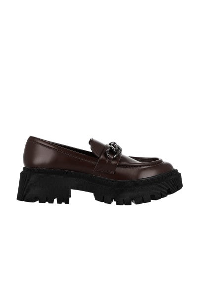 Loafers chunky monocolor cadena CAFE