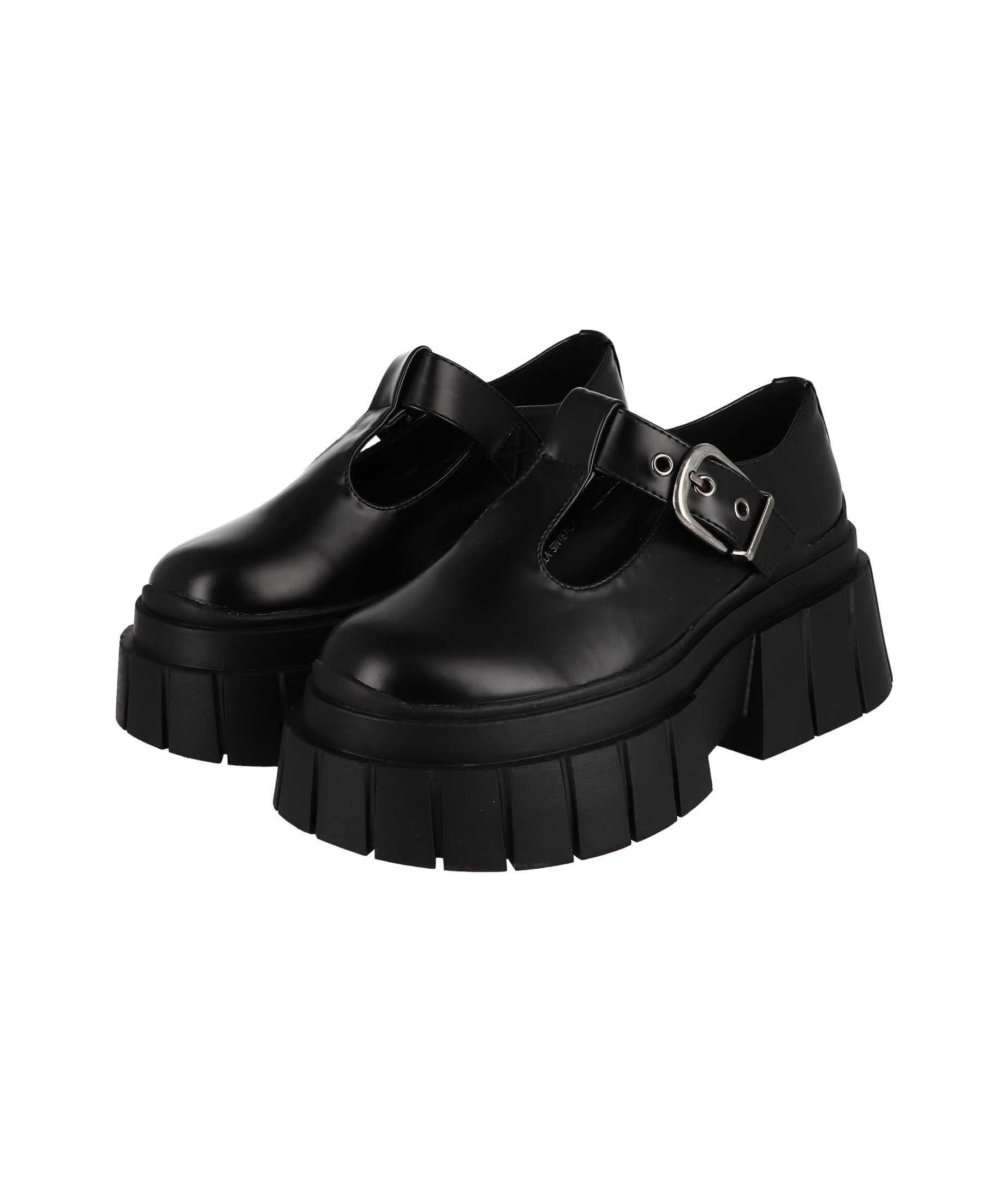 Loafers chunky correa hebilla NEGRO