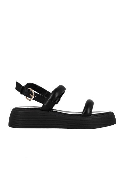 Sandalia plataforma cintas bumpy NEGRO