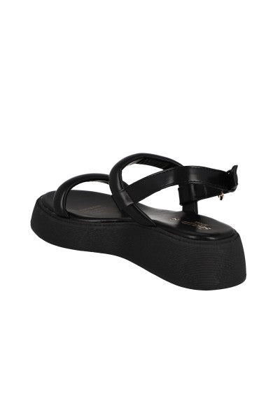 Sandalia plataforma cintas bumpy NEGRO