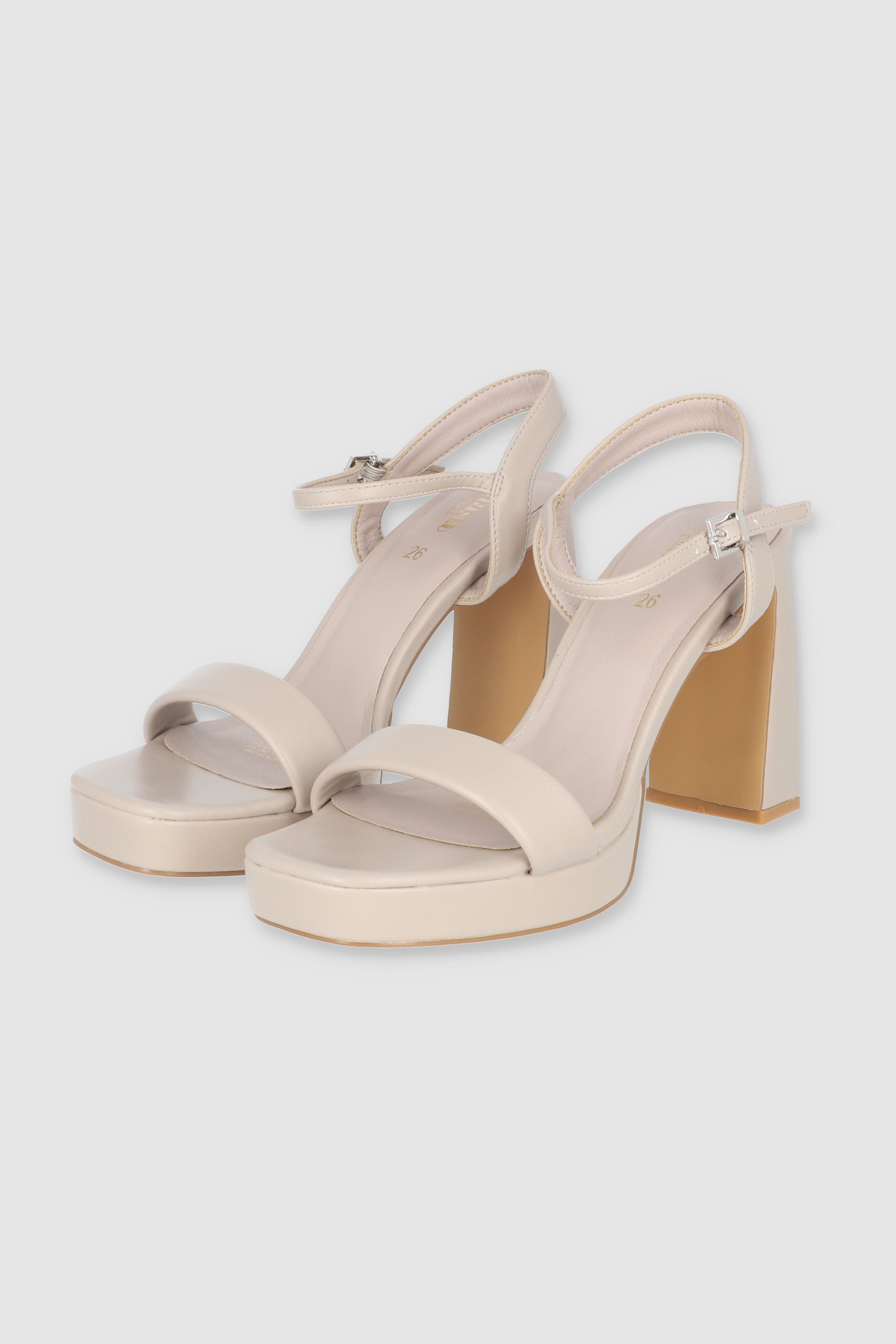 Half -platform strips Taupe