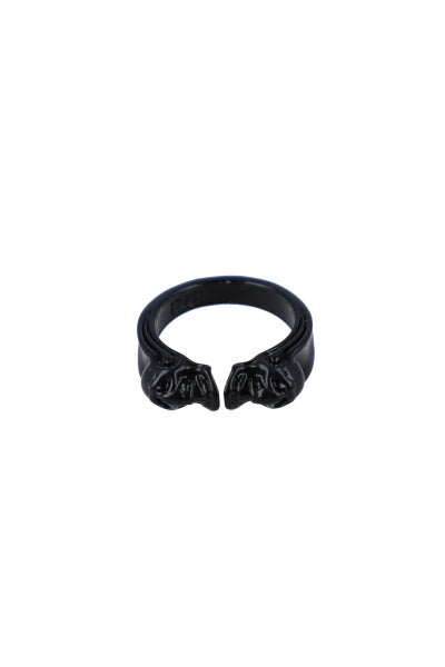 Anillo monocolor cabezas NEGRO