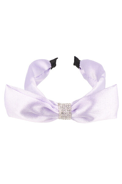 Wide Diadema Moño Satin LILAC