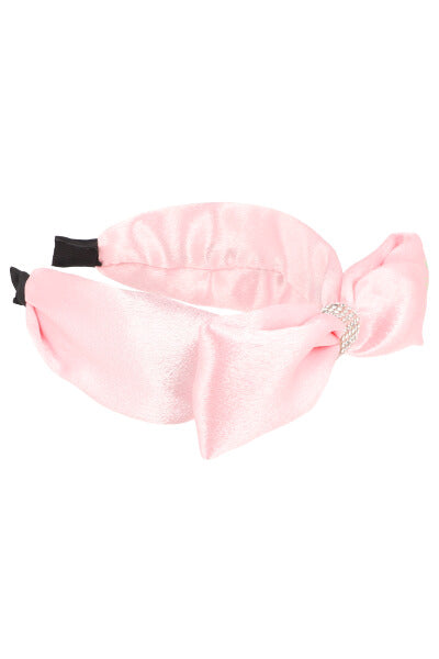 Wide Diadema Moño Satin PINK