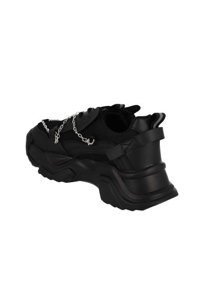 Tenis runner chunky cadena NEGRO