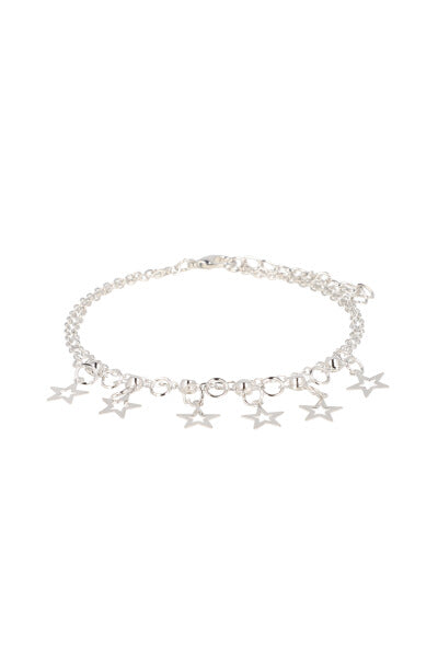 Anklet 2L stars SILVER