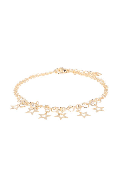 Anklet 2L stars GOLD