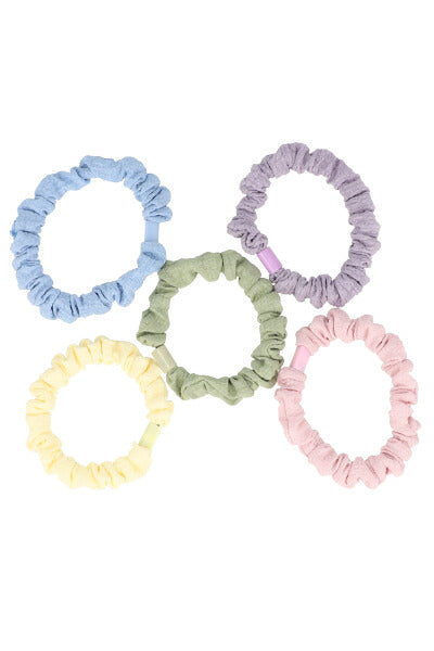 Set 5 Multicolor Smooth Scrunchie MULTICOLORED