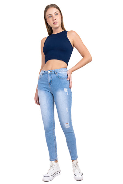 Jeans Skinny destruction Light Wash