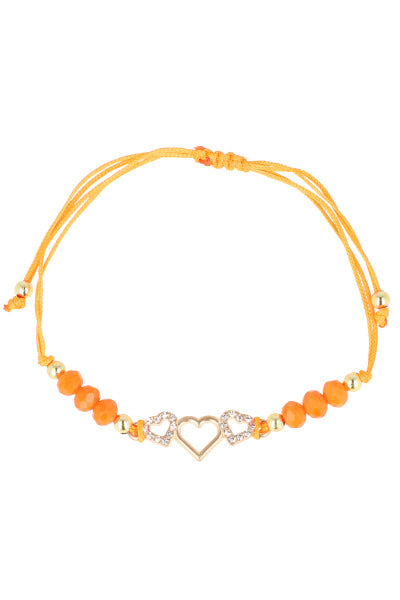 Pulsera Corazon Color NARANJA