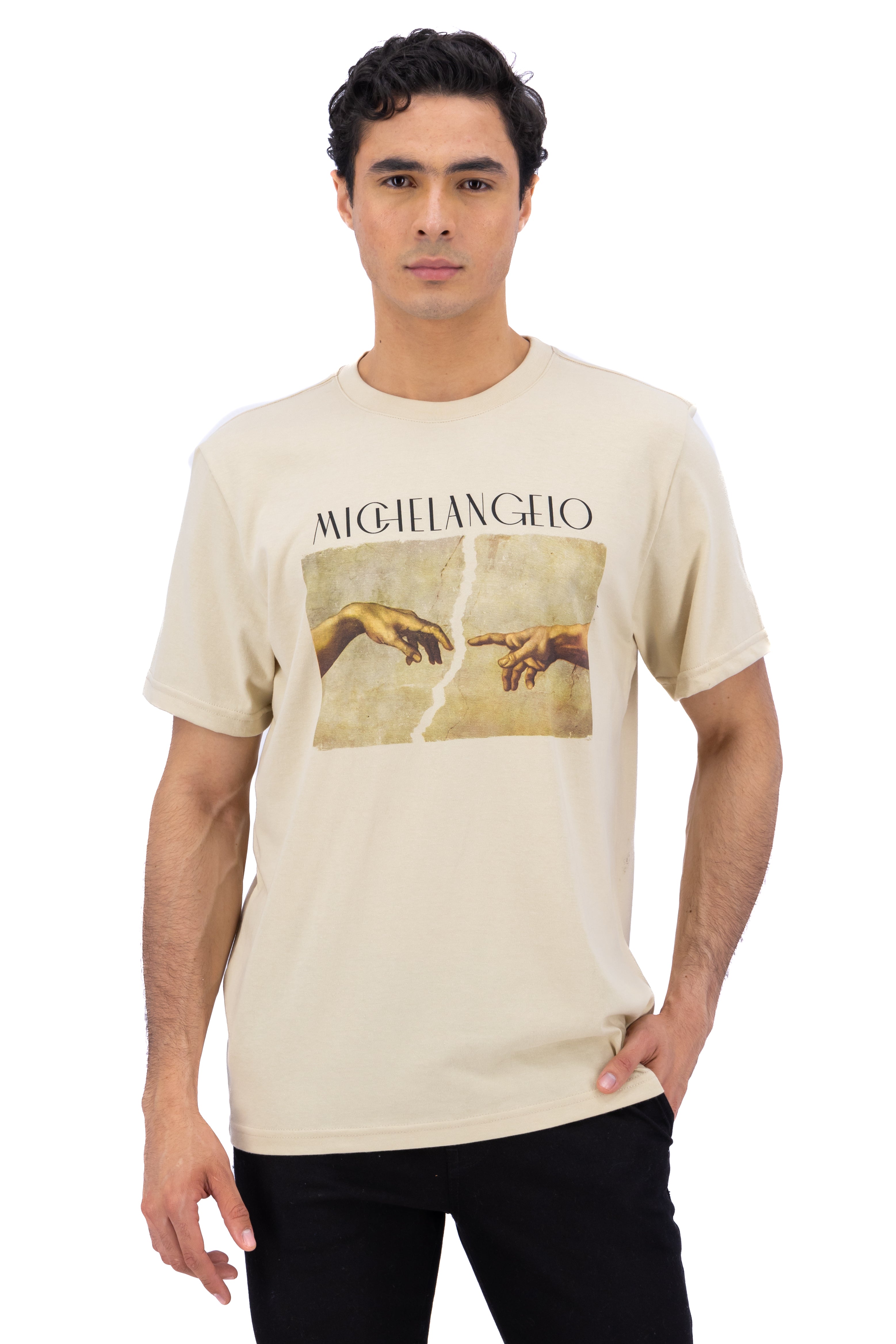 Michelangelo short manga shirt SAND