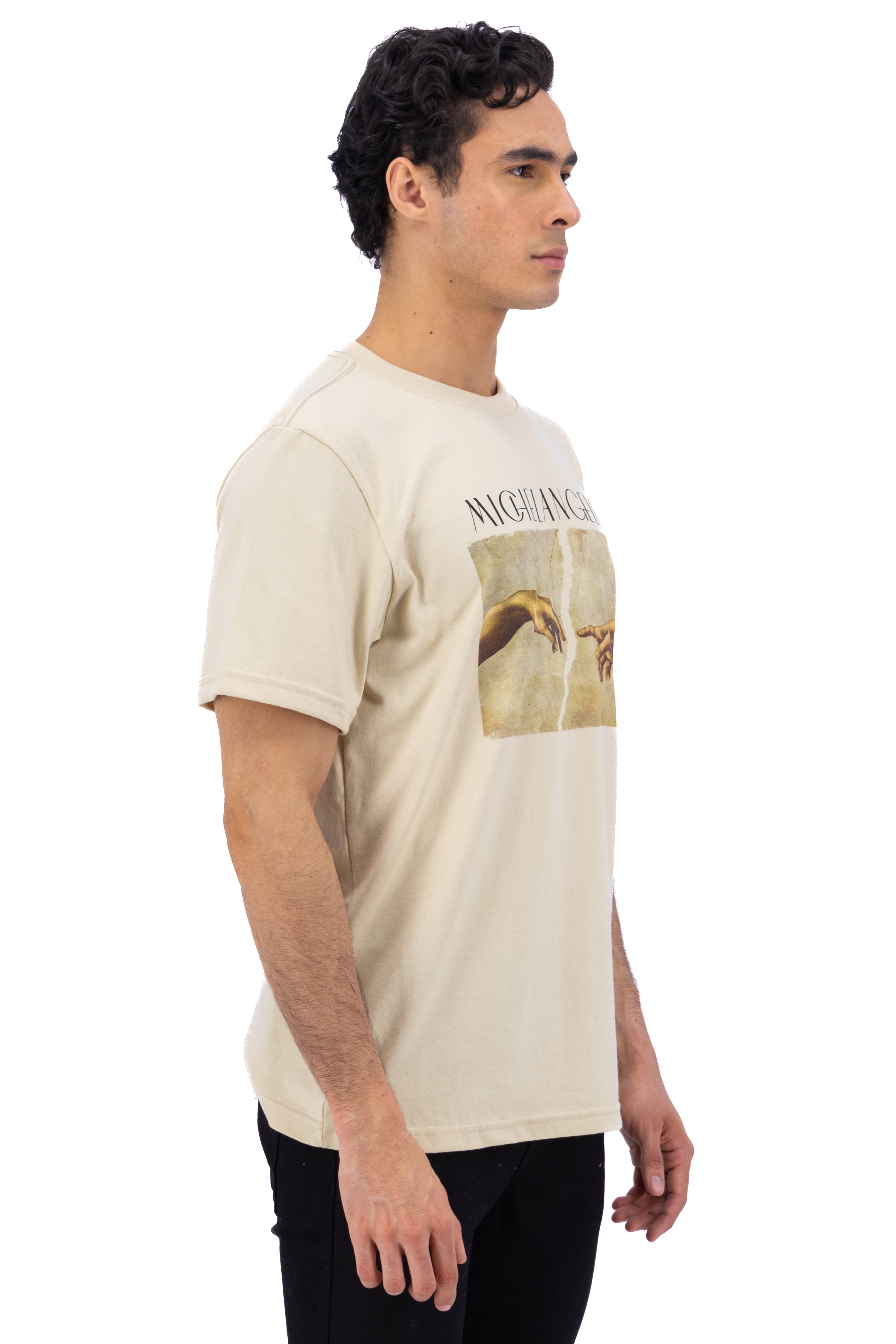 Michelangelo short manga shirt SAND