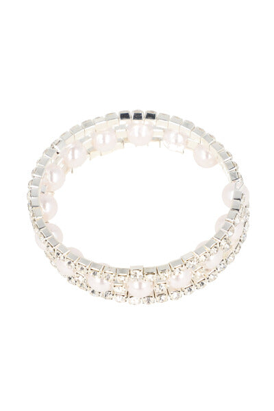 Coff pearl bracelet SILVER