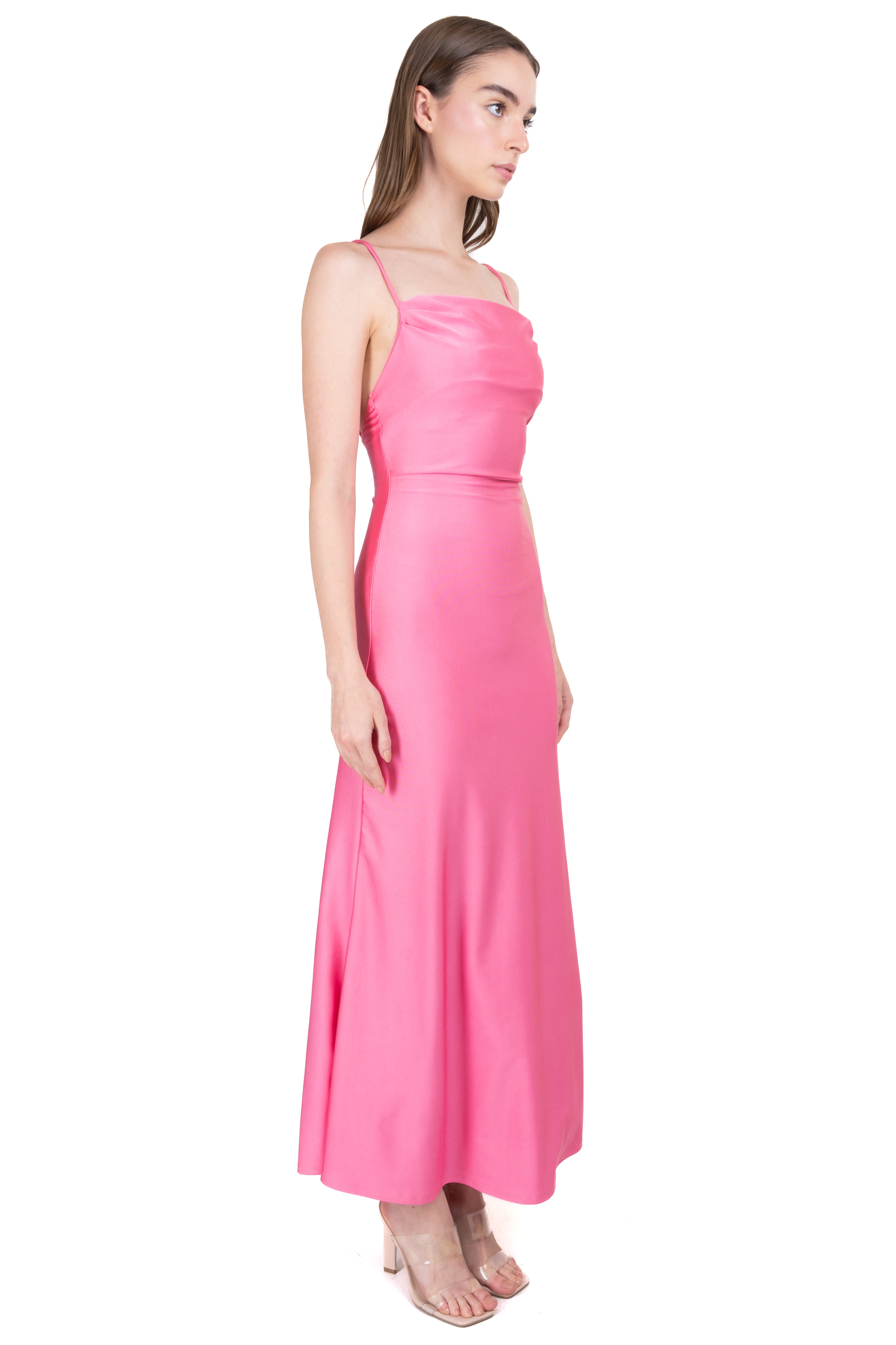 Maxi Drapeado neckline PINK