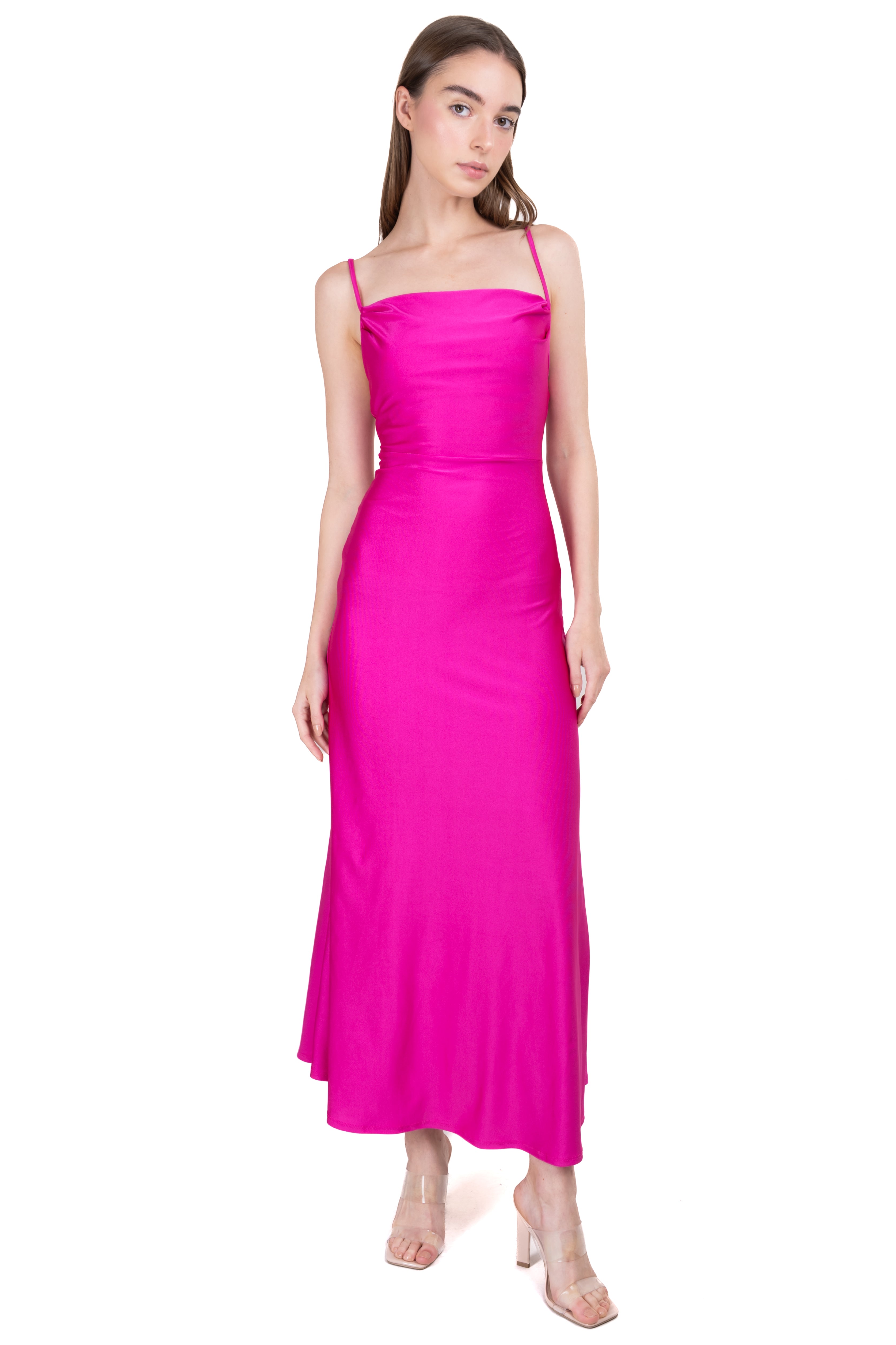 Maxi Drapeado neckline Fiusha