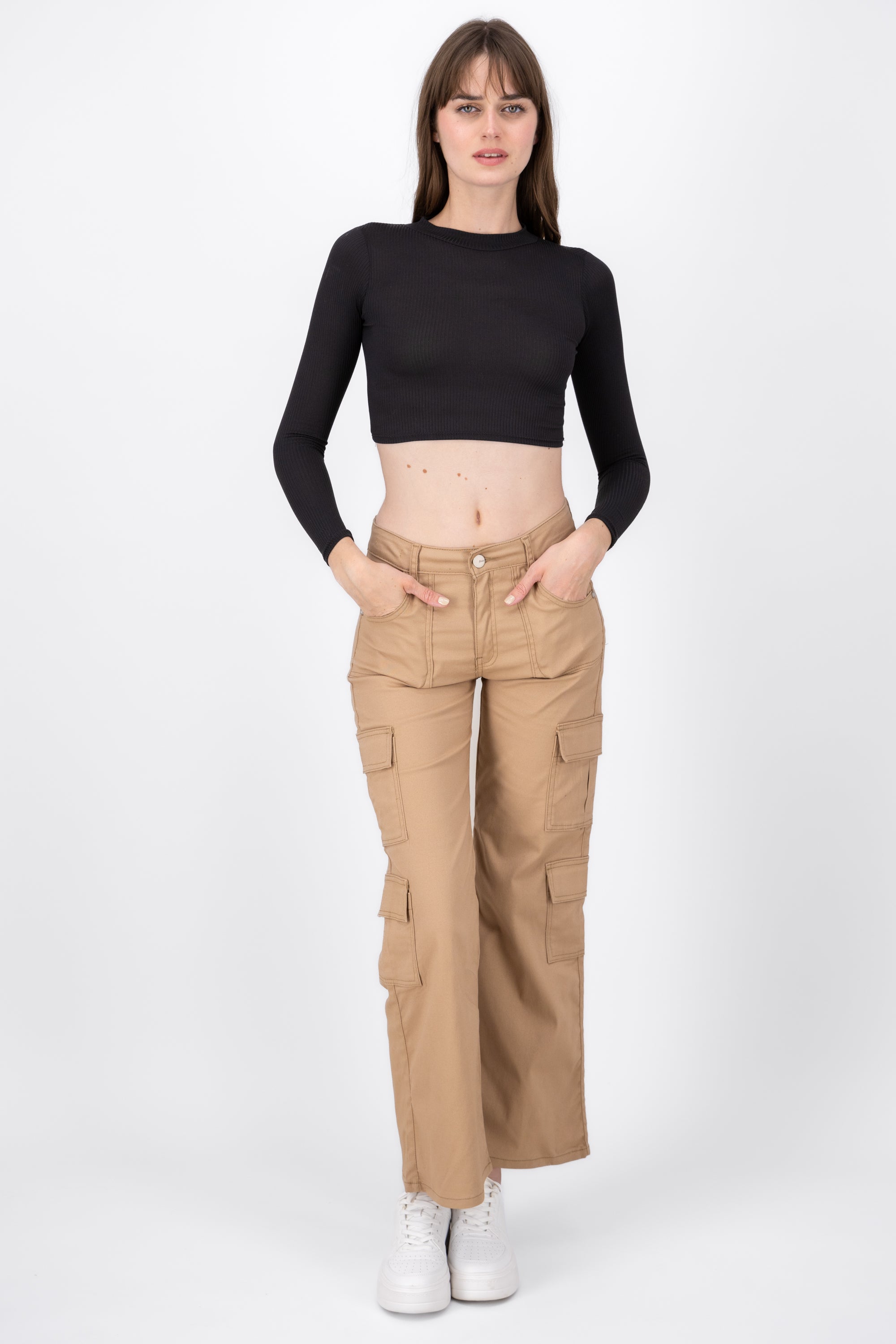 Straight leg jeans Khaki